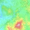 Mappa topografica Val d'Orcia, altitudine, rilievo