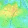 Mappa topografica Lutherpark, altitudine, rilievo