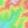 Mappa topografica Black Star Canyon, altitudine, rilievo