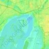 Mappa topografica Солнечный остров, altitudine, rilievo