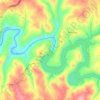 Mappa topografica Barragem das Fronhas, altitudine, rilievo
