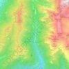 Mappa topografica Val d'Algone, altitudine, rilievo