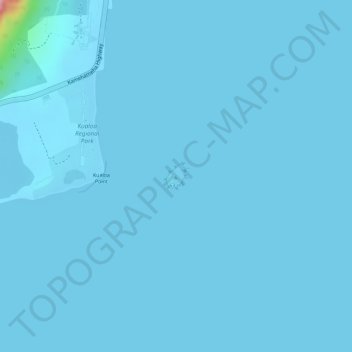 Mappa topografica Mokoliʻi, altitudine, rilievo