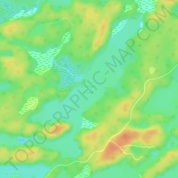 Mappa topografica Conger Lake, altitudine, rilievo