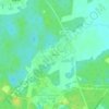 Mappa topografica Югино, altitudine, rilievo