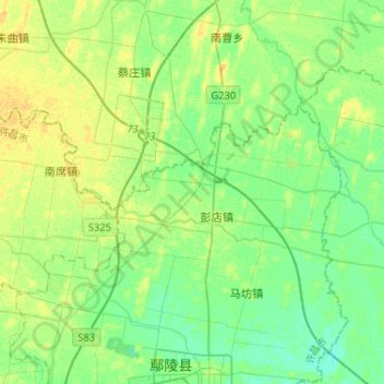 Mappa topografica 双洎河, altitudine, rilievo