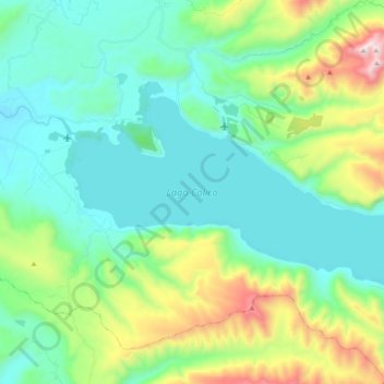 Mappa topografica Lago Colico, altitudine, rilievo