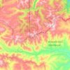 Mappa topografica хребет Хамар-Дабан, altitudine, rilievo