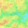 Mappa topografica Аллея в честь 35-летия Московского района Минска, altitudine, rilievo