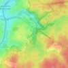 Mappa topografica Kasteel van de Drij Borren, altitudine, rilievo
