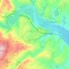 Mappa topografica Yacimiento Los Millares, altitudine, rilievo