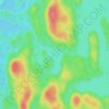Mappa topografica Lac Fou, altitudine, rilievo