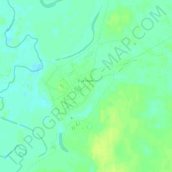 Mappa topografica Коктюль, altitudine, rilievo