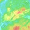 Mappa topografica Красный Бор, altitudine, rilievo