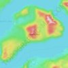 Mappa topografica Goat Island, altitudine, rilievo