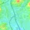 Mappa topografica Sungai Sekamat, altitudine, rilievo