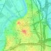 Mappa topografica Sundance Square Plaza, altitudine, rilievo