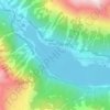 Mappa topografica Lago di Ceresole, altitudine, rilievo