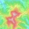 Mappa topografica Forte Diamante, altitudine, rilievo