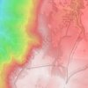 Mappa topografica Denti della Sega di Ala, altitudine, rilievo