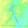Mappa topografica Narrow Lake, altitudine, rilievo