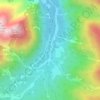Mappa topografica Valbruna, altitudine, rilievo