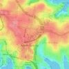 Mappa topografica St Leonards Park, altitudine, rilievo