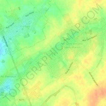 Mappa topografica Nil, altitudine, rilievo
