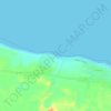 Mappa topografica Praia da Baleia, altitudine, rilievo