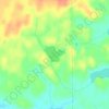Mappa topografica Horseshoe Lake, altitudine, rilievo