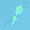 Mappa topografica Pooles Island, altitudine, rilievo