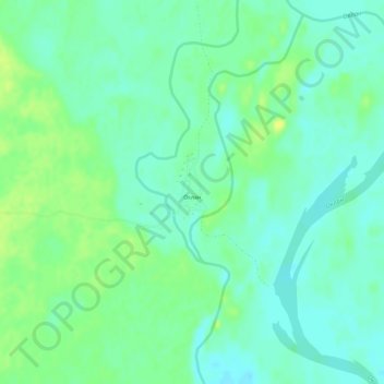 Mappa topografica Оклан, altitudine, rilievo