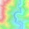 Mappa topografica Laguna Huallhua, altitudine, rilievo