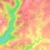 Mappa topografica Touwsranten, altitudine, rilievo