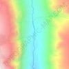 Mappa topografica Kern River, altitudine, rilievo