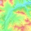 Mappa topografica Сентелек, altitudine, rilievo
