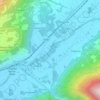 Mappa topografica Fiume Adda, altitudine, rilievo