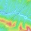 Mappa topografica Возрождение, altitudine, rilievo