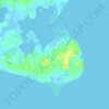 Mappa topografica Zudar, altitudine, rilievo