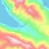 Mappa topografica Arginonta, altitudine, rilievo