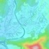 Mappa topografica Sungai Pusu, altitudine, rilievo