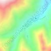 Mappa topografica Río Gris, altitudine, rilievo