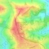 Mappa topografica Trent Park, altitudine, rilievo