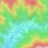 Mappa topografica Laghetto di Caino, altitudine, rilievo