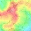 Mappa topografica Am Hühnerberg, altitudine, rilievo