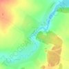 Mappa topografica Южаково, altitudine, rilievo