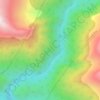 Mappa topografica Great Canyon, altitudine, rilievo
