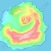 Mappa topografica Barren Island, altitudine, rilievo