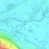 Mappa topografica река Каменка, altitudine, rilievo