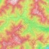 Mappa topografica Valle di Ledro, altitudine, rilievo
